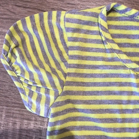 Pinc Kids Short Sleeve Dress Yellow And Grey - Picture 3 of 5